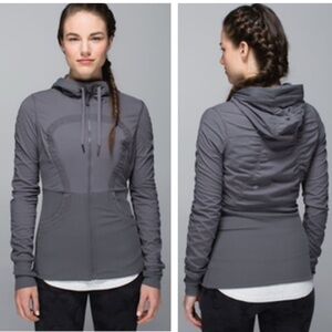 Lululemon Reversible Dance Studio Jacket III Swift Hoodie Jacket Full Zip Hood 4